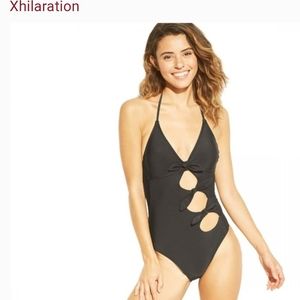One piece black swimsuit size large